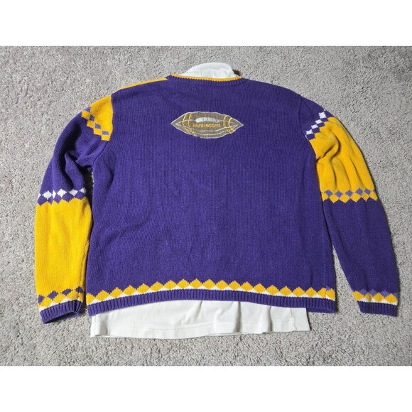 Vintage Minnesota Vikings Cardigan Turtleneck set Christopher Banks Football - Picture 2 of 8
